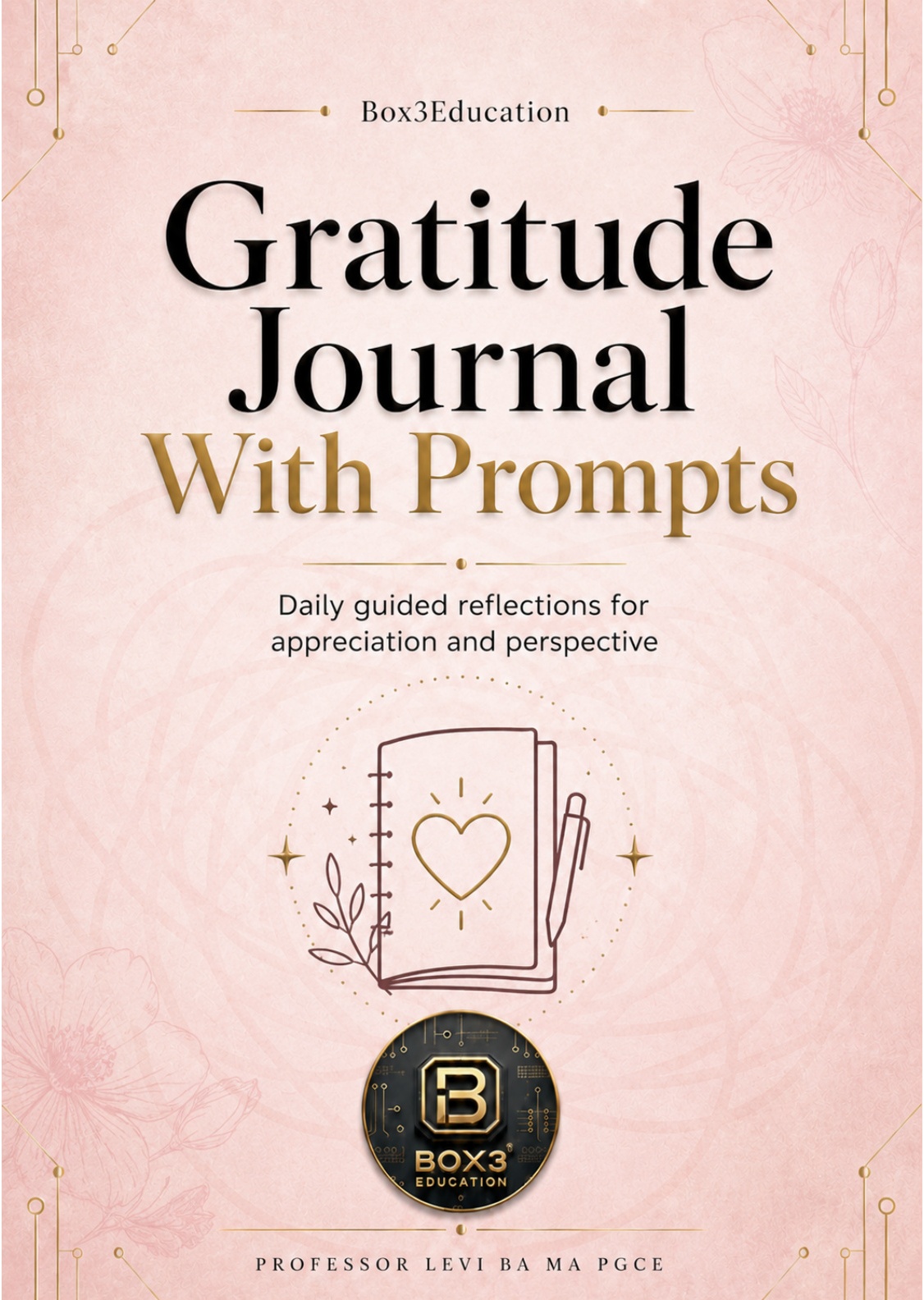 Gratitude Journal With Prompts cover