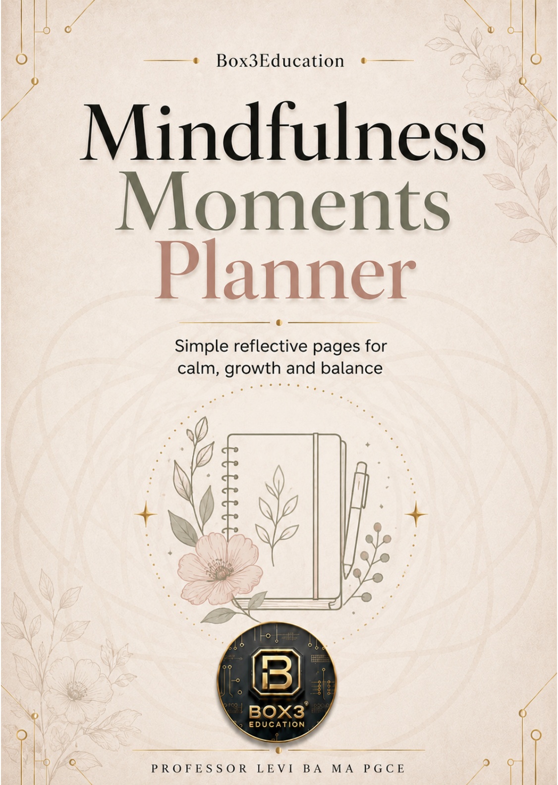 Mindfulness Moments Planner cover